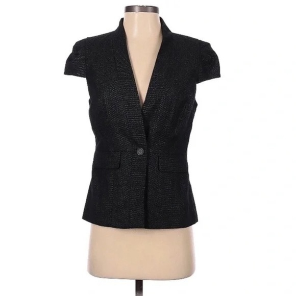 BANANA REPUBLIC FACTORY Vest Blazer Jacket in Black - Picture 1 of 6